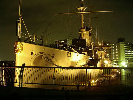 {CC100NLO@LO͎O}@CgAbv1@@Battleship Mikasa, flagship of the Imperial Japanese navy at the Battle of Tsushima.